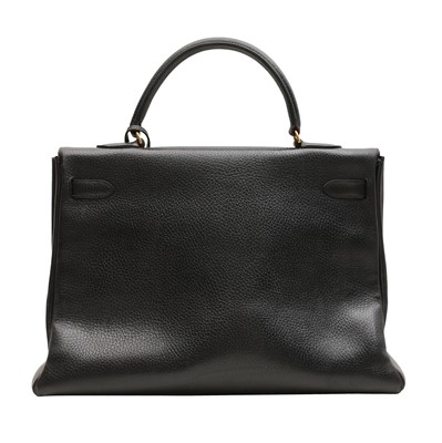 Lot 164 - Hermes Black Clemence Kelly Sellier 35