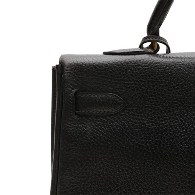 Lot 164 - Hermes Black Clemence Kelly Sellier 35