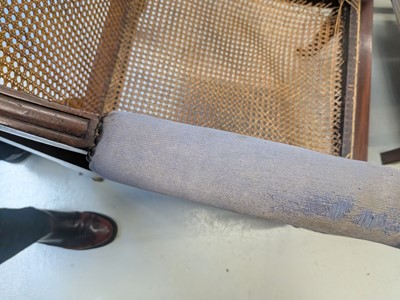 Lot 16 - A Regency mahogany bergère armchair in the manner of Gillows