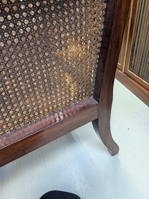 Lot 16 - A Regency mahogany bergère armchair in the manner of Gillows