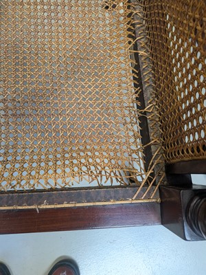 Lot 16 - A Regency mahogany bergère armchair in the manner of Gillows