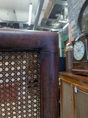 Lot 16 - A Regency mahogany bergère armchair in the manner of Gillows