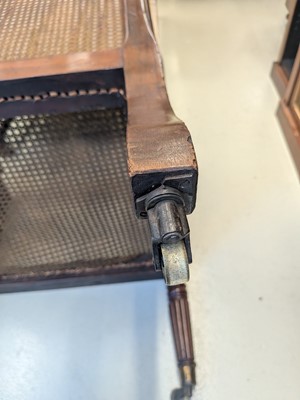 Lot 16 - A Regency mahogany bergère armchair in the manner of Gillows