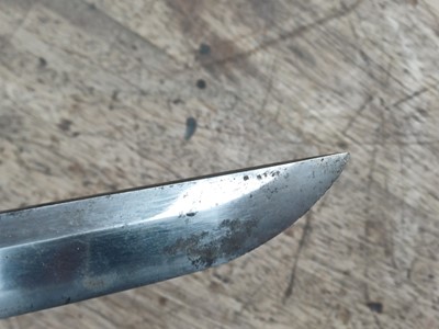 Lot 37 - A mounted Japanese wakizashi, Meiji period, signed Hisahiro