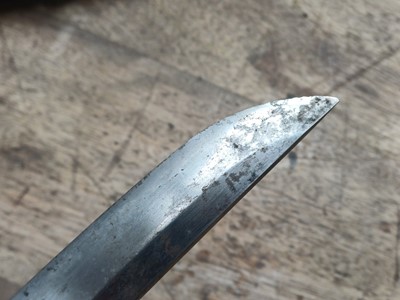 Lot 37 - A mounted Japanese wakizashi, Meiji period, signed Hisahiro