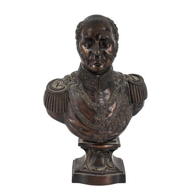 Lot 149 - A bronze portrait bust of General William Carr Beresford (1768-1854) first half of the 19th century