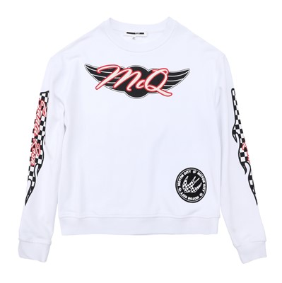 Lot 477 - McQueen White Motor City Sweatshirt - Size XXS