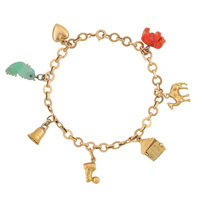 Lot 188 - λ A charm bracelet