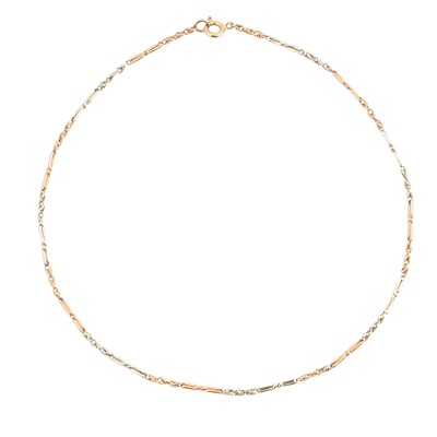 Lot 406 - A fancy link chain choker necklace