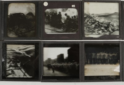 Lot 517 - A section of glass magic lantern slides for...