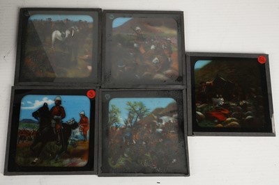 Lot 517 - A section of glass magic lantern slides for...