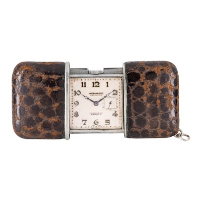 Lot 104 - Movado 'Ermeto' Travel/Purse Watch