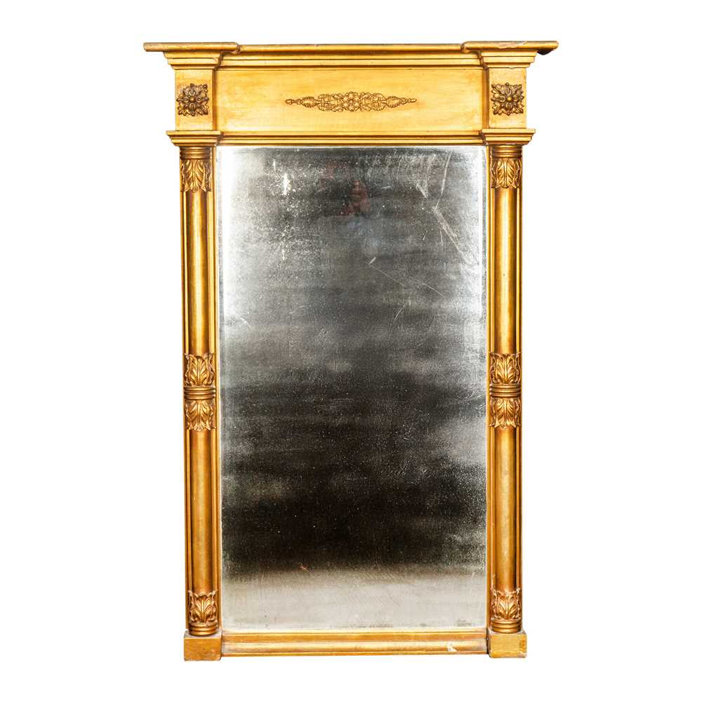 Lot 79 - A Regency giltwood and gesso pier mirror