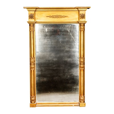 Lot 79 - A Regency giltwood and gesso pier mirror