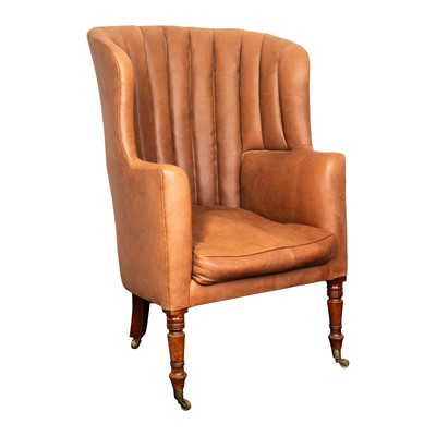 Lot 20 - A Victorian barrel back armchair