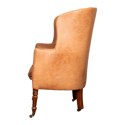 Lot 20 - A Victorian barrel back armchair