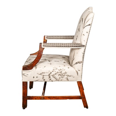 Lot 60 - A George III elm 'Gainsborough' armchair, circa 1760-80