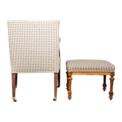 Lot 61 - A George III mahogany armchair, late 18th / early 19th century