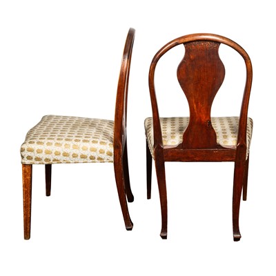 Lot 50 - A pair of mahogany dining chairs, 19th century