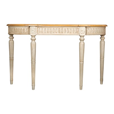 Lot 40 - A French country house oak console table, contemporary