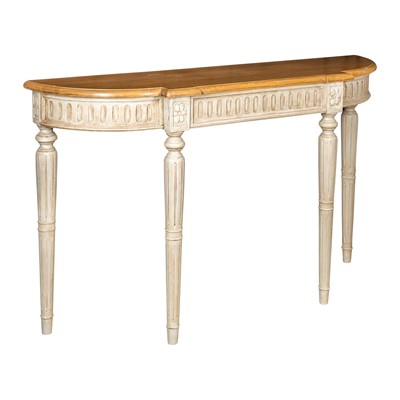 Lot 40 - A French country house oak console table, contemporary