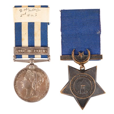 Lot 76 - Pair, Egypt Medal and Khedive's Star