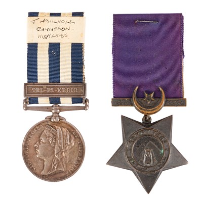 Lot 77 - Pair, Egypt Medal and Khedive's Star