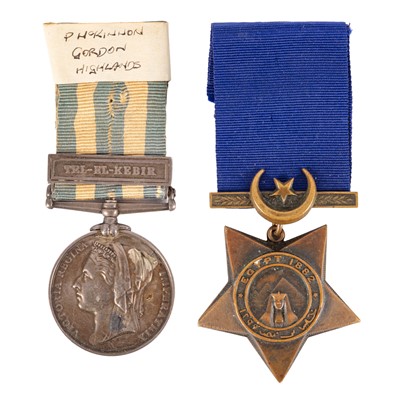 Lot 78 - Pair, Egypt Medal and Khedive's Star