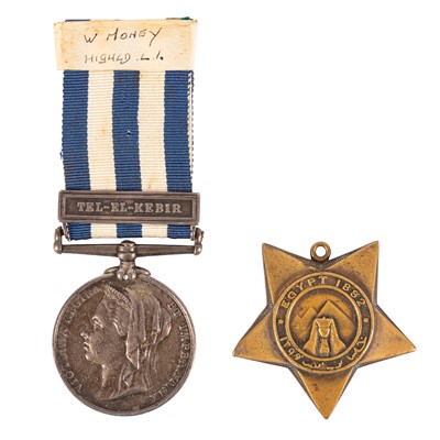 Lot 81 - Pair, Egypt Medal and Khedive's Star