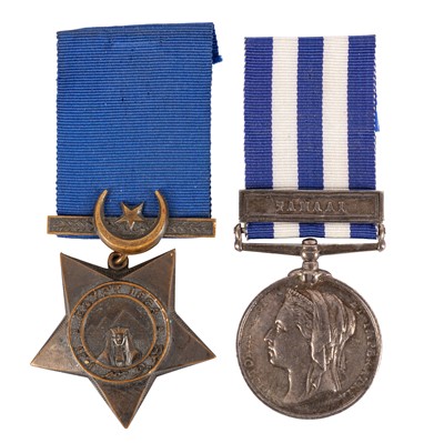 Lot 95 - Pair, Egypt Medal and Khedive's Star