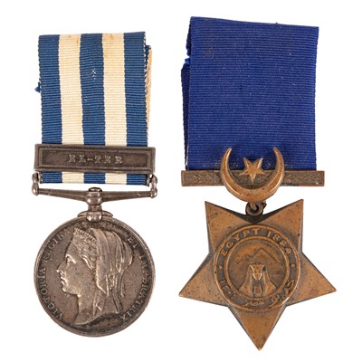 Lot 96 - Pair, Egypt Medal and Khedive's Star