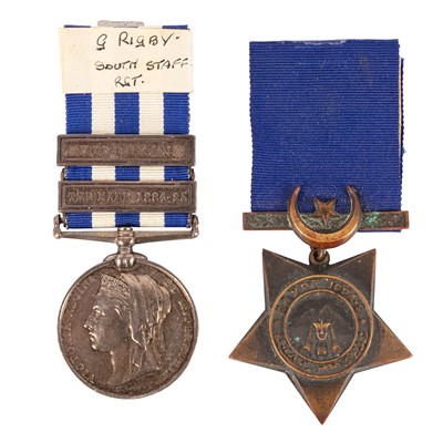Lot 98 - Pair, Egypt Medal and Khedive's Star