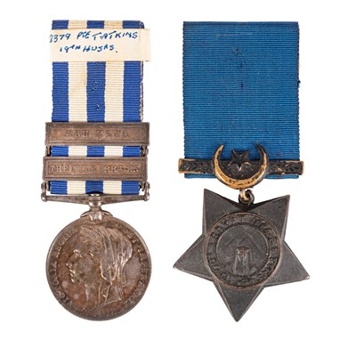 Lot 100 - Pair, Egypt Medal and Khedive's Star