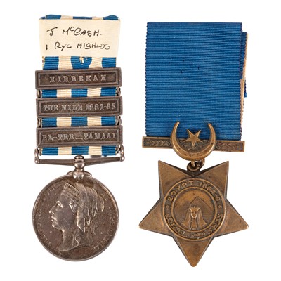 Lot 102 - Pair, Egypt Medal and Khedive's Star