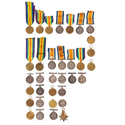 Lot 121 - Collection of WWI Medal pairs