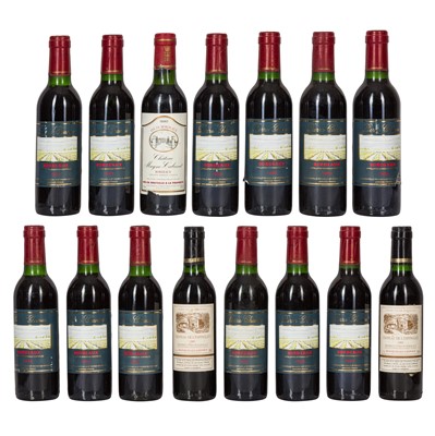 Lot 149 - A Collection of 1990s half bottle Bordeaux - 15 bottles