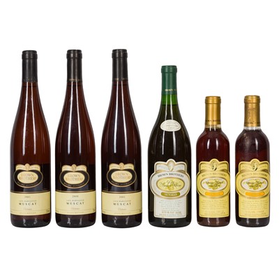 Lot 244 - A selction of Brown Brothers Muscat - 6 Bottles