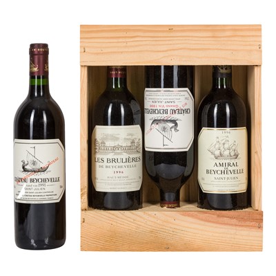 Lot 127 - Tiers of Cheteau Beychevelle - 4 bottles