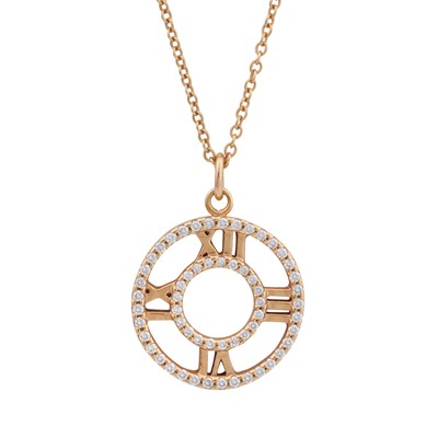Lot 385 - Tiffany & Co. Ι A diamond 'Atlas' pendant necklace