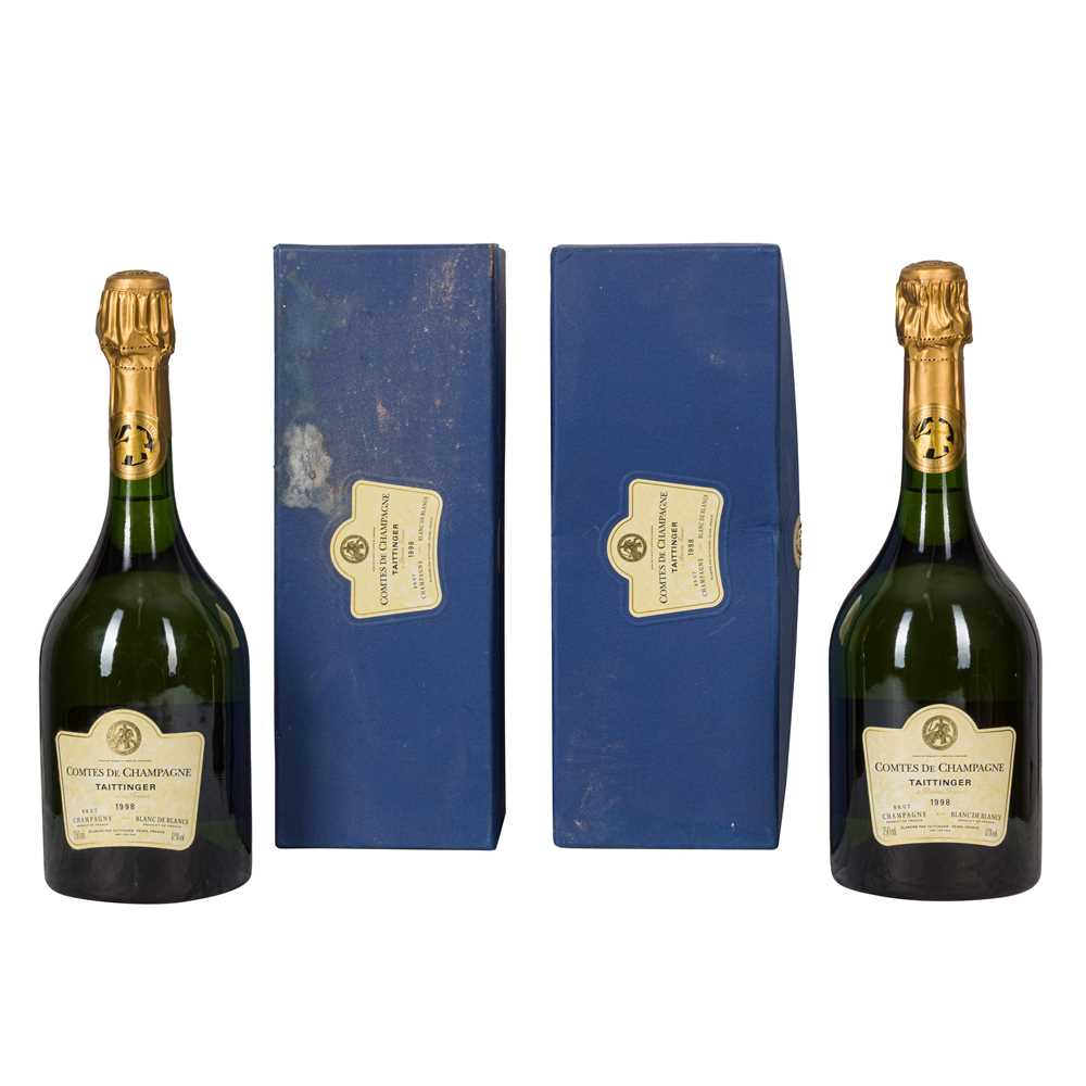 Lot 35 - Taittinger Comte de Champagne, Blanc de Blanc, 1998 - 2 bottles