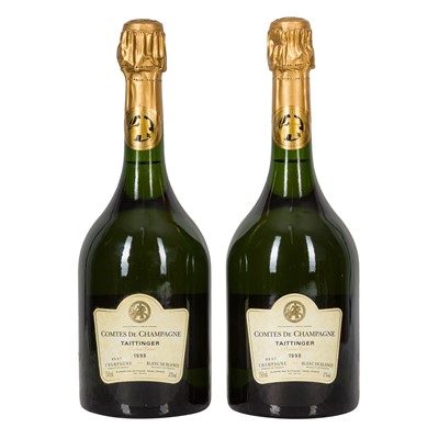 Lot 35 - Taittinger Comte de Champagne, Blanc de Blanc, 1998 - 2 bottles