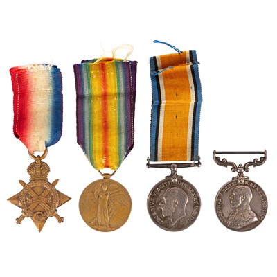 Lot 138 - Group, Military Medal and WWI Medal Trio