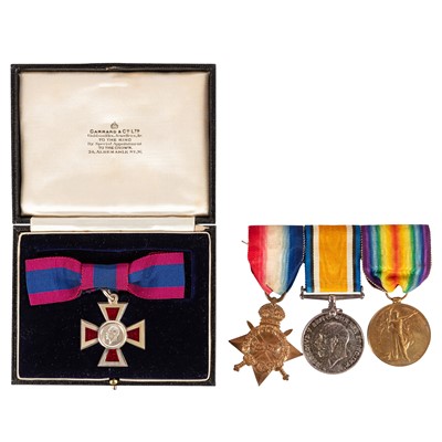 Lot 140 - Group, Royal Red Cross and WWI Medal Trio