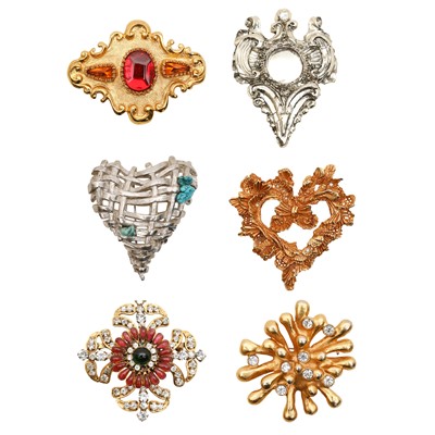 Lot 348 - Christian Lacroix Set of Five Brooches