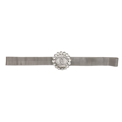 Lot 240 - Chanel Mesh Crystal Embellished CC Belt