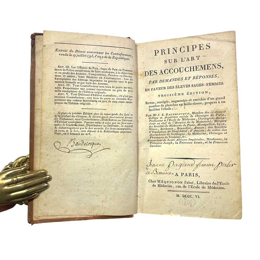 Lot 157 - Obstetrics: Baudelocque (Jean-Louis)