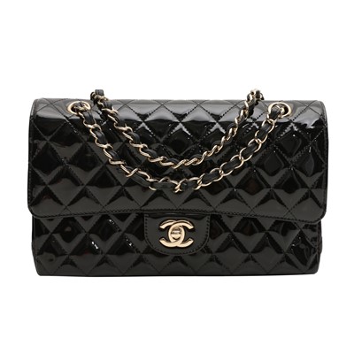 Lot 157 - Chanel Black Medium Classic Double Flap Bag