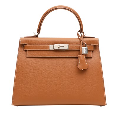 Lot 115 - Hermes Gold Epsom Kelly Sellier 28
