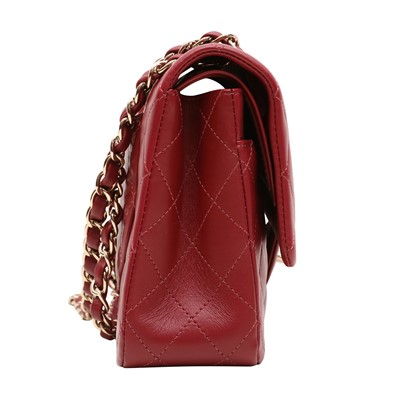 Lot 23 - Chanel Burgundy Medium Classic Double Flap Bag