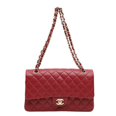 Lot 23 - Chanel Burgundy Medium Classic Double Flap Bag